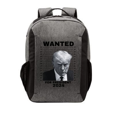 DONALD TRUMP WANTED FOR PRESIDENT 2024 President Trump Mugshot Vector Backpack