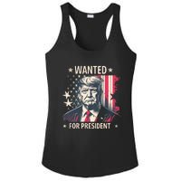 Donald Trump Wanted For President Ladies PosiCharge Competitor Racerback Tank