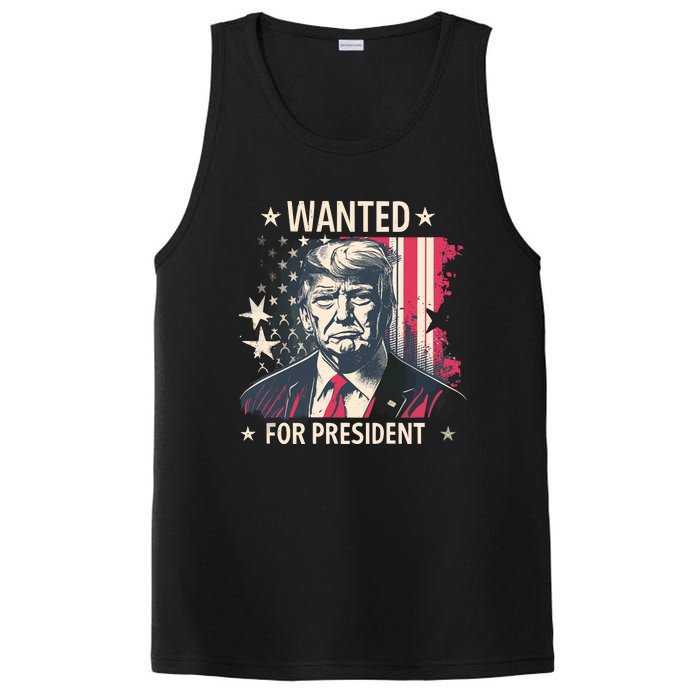 Donald Trump Wanted For President PosiCharge Competitor Tank