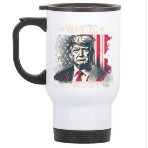 Donald Trump Wanted For President Stainless Steel Travel Mug