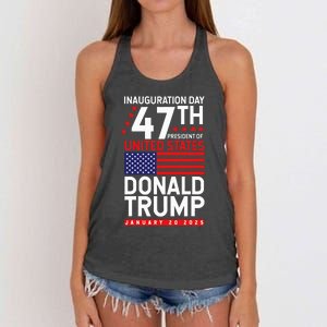 Donald Trump Won 2024 Election Inauguration Women's Knotted Racerback Tank