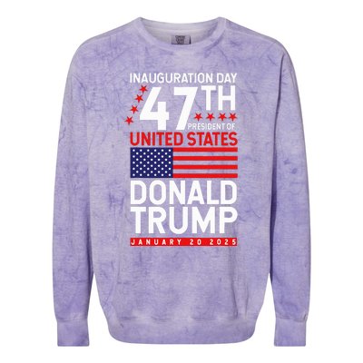 Donald Trump Won 2024 Election Inauguration Colorblast Crewneck Sweatshirt