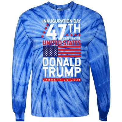 Donald Trump Won 2024 Election Inauguration Tie-Dye Long Sleeve Shirt