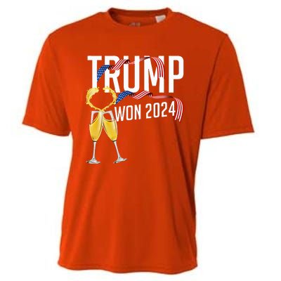 Donald Trump Won 2024 Election Inauguration Cooling Performance Crew T-Shirt