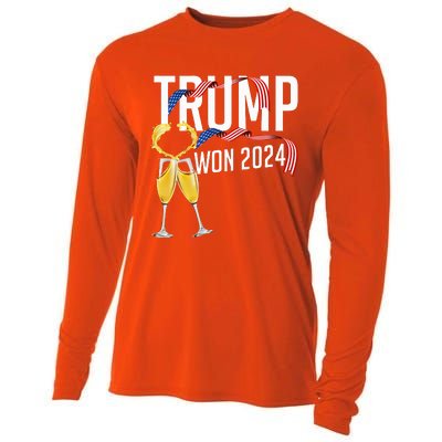 Donald Trump Won 2024 Election Inauguration Cooling Performance Long Sleeve Crew