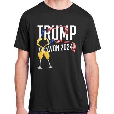 Donald Trump Won 2024 Election Inauguration Adult ChromaSoft Performance T-Shirt