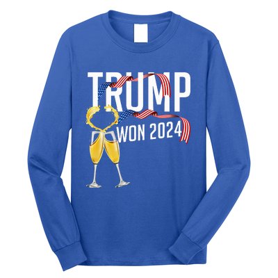 Donald Trump Won 2024 Election Inauguration Long Sleeve Shirt