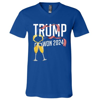 Donald Trump Won 2024 Election Inauguration V-Neck T-Shirt