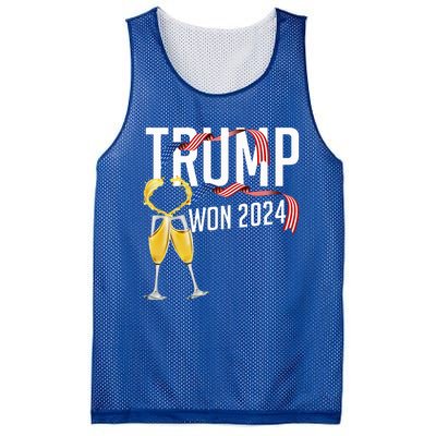 Donald Trump Won 2024 Election Inauguration Mesh Reversible Basketball Jersey Tank