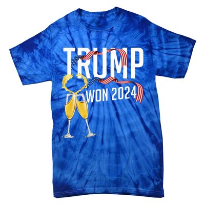 Donald Trump Won 2024 Election Inauguration Tie-Dye T-Shirt