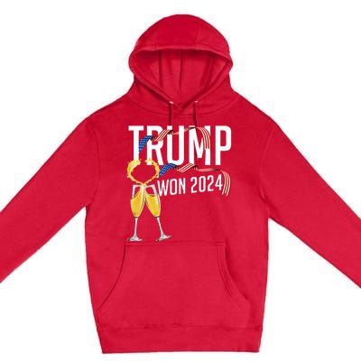 Donald Trump Won 2024 Election Inauguration Premium Pullover Hoodie