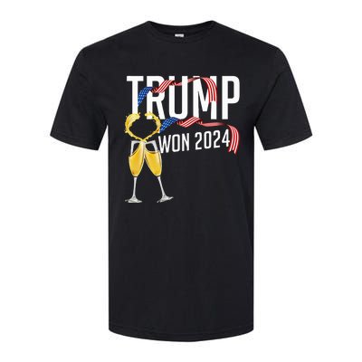 Donald Trump Won 2024 Election Inauguration Softstyle CVC T-Shirt