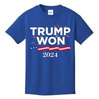 Donald Trump Won 2024 Election Inauguration Kids T-Shirt