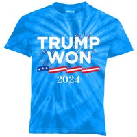 Donald Trump Won 2024 Election Inauguration Kids Tie-Dye T-Shirt