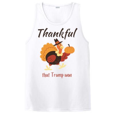 Donald Trump Won Thanksgiving Thankful Election 2024 PosiCharge Competitor Tank