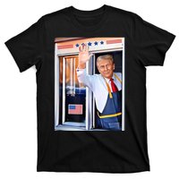 Donald Trump Waving Fast Food Drive Through French Fry Cook T-Shirt