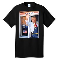 Donald Trump Waving Fast Food Drive Through French Fry Cook Tall T-Shirt