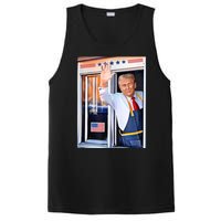 Donald Trump Waving Fast Food Drive Through French Fry Cook PosiCharge Competitor Tank