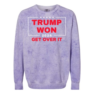 Donald Trump Won 2024 Election Inauguration Colorblast Crewneck Sweatshirt