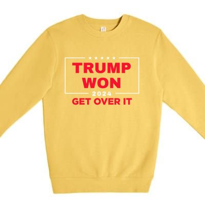 Donald Trump Won 2024 Election Inauguration Premium Crewneck Sweatshirt