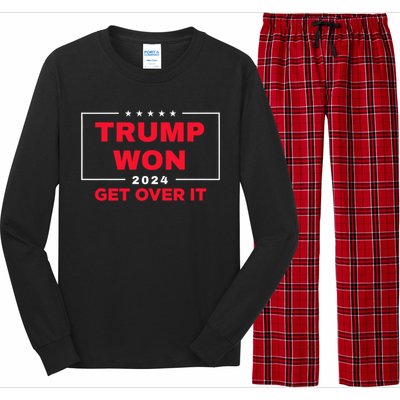 Donald Trump Won 2024 Election Inauguration Long Sleeve Pajama Set