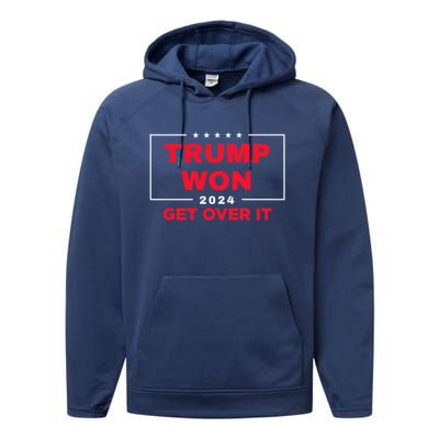 Donald Trump Won 2024 Election Inauguration Performance Fleece Hoodie