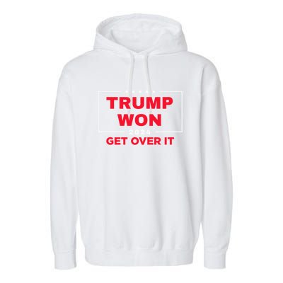 Donald Trump Won 2024 Election Inauguration Garment-Dyed Fleece Hoodie