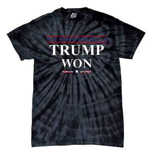 Donald Trump Won In The Election American Flag Trump 2024 Tie-Dye T-Shirt