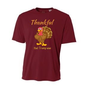 Donald Trump Won Thanksgiving Thankful Election 2024 Performance Sprint T-Shirt