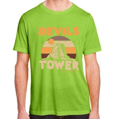 Devil's Tower Wyoming Hiking Camping Mountains Meaningful Gift Adult ChromaSoft Performance T-Shirt