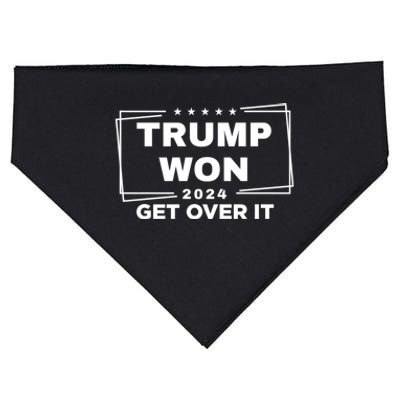 Donald Trump Won 2024 Election Inauguration Donald Trump Won 2024 USA-Made Doggie Bandana