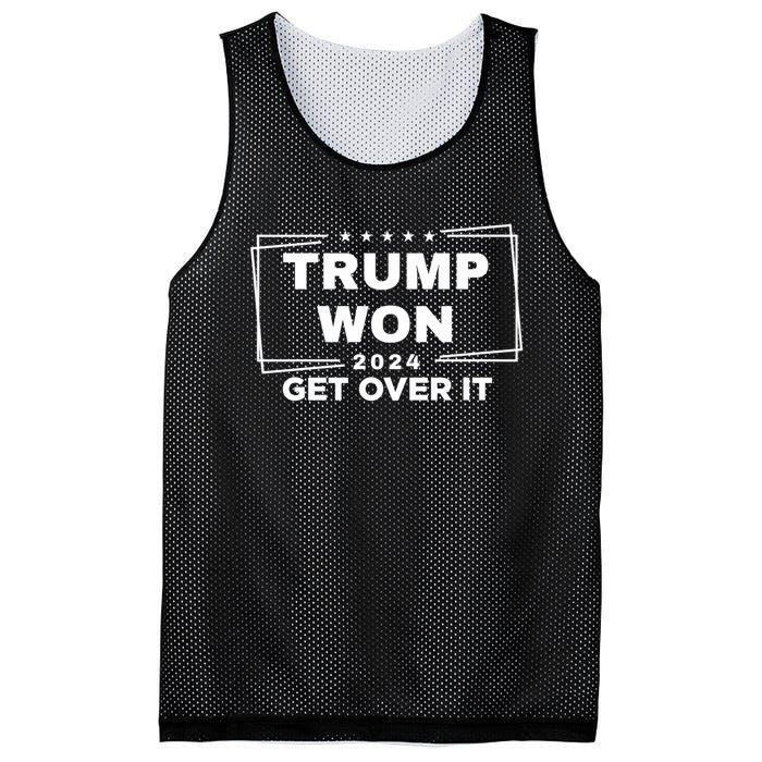 Donald Trump Won 2024 Election Inauguration Donald Trump Won 2024 Mesh Reversible Basketball Jersey Tank