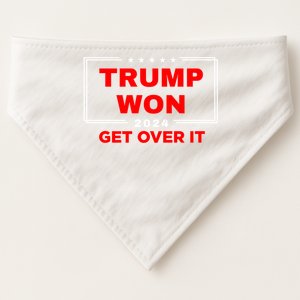 Donald Trump Won 2024 USA-Made Doggie Bandana