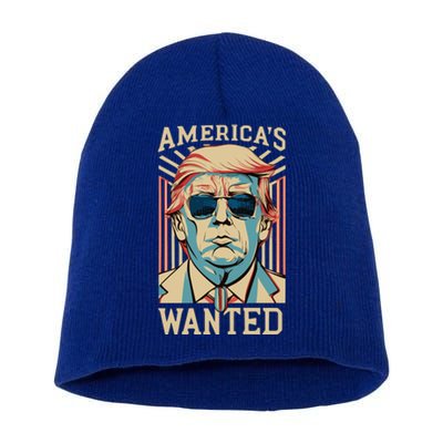 Donald Trump Wanted Short Acrylic Beanie