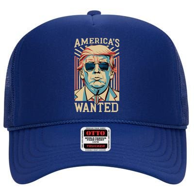 Donald Trump Wanted High Crown Mesh Back Trucker Hat