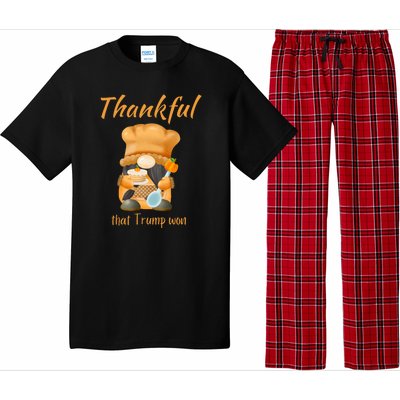 Donald Trump Won Thanksgiving Thankful Election 2024 Pajama Set