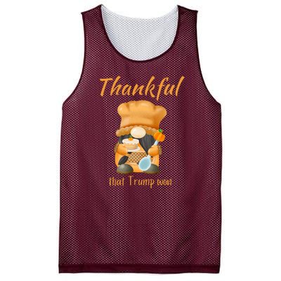 Donald Trump Won Thanksgiving Thankful Election 2024 Mesh Reversible Basketball Jersey Tank