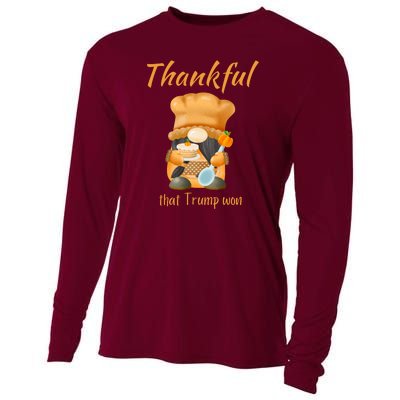 Donald Trump Won Thanksgiving Thankful Election 2024 Cooling Performance Long Sleeve Crew