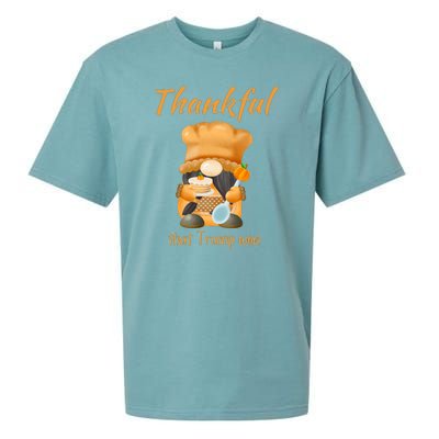 Donald Trump Won Thanksgiving Thankful Election 2024 Sueded Cloud Jersey T-Shirt