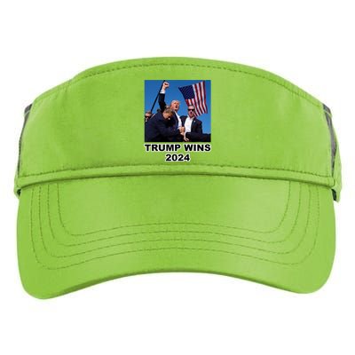 Donald Trump Wins 2024 Election Gun Shot Fired At Rally Adult Drive Performance Visor