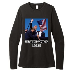 Donald Trump Wins 2024 Election Gun Shot Fired At Rally Womens CVC Long Sleeve Shirt