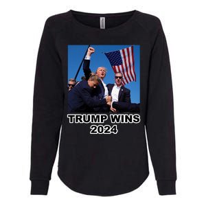 Donald Trump Wins 2024 Election Gun Shot Fired At Rally Womens California Wash Sweatshirt