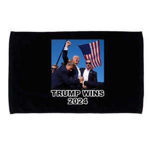 Donald Trump Wins 2024 Election Gun Shot Fired At Rally Microfiber Hand Towel