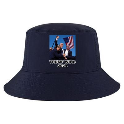 Donald Trump Wins 2024 Election Gun Shot Fired At Rally Cool Comfort Performance Bucket Hat