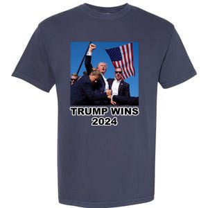 Donald Trump Wins 2024 Election Gun Shot Fired At Rally Garment-Dyed Heavyweight T-Shirt