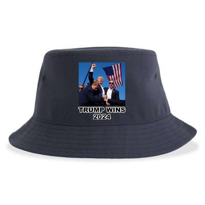 Donald Trump Wins 2024 Election Gun Shot Fired At Rally Sustainable Bucket Hat