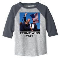 Donald Trump Wins 2024 Election Gun Shot Fired At Rally Toddler Fine Jersey T-Shirt