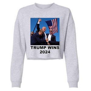 Donald Trump Wins 2024 Election Gun Shot Fired At Rally Cropped Pullover Crew