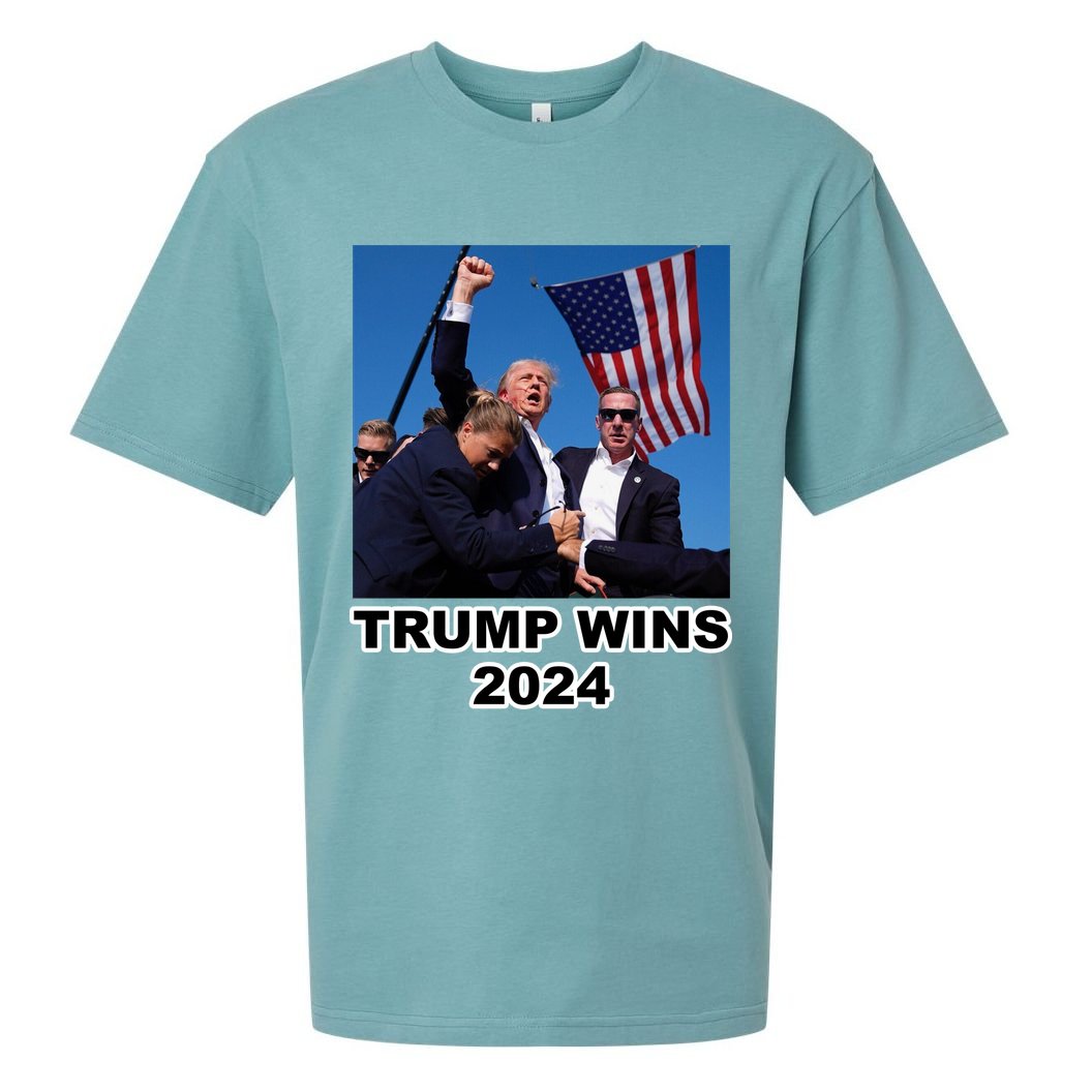 Donald Trump Wins 2024 Election Gun Shot Fired At Rally Sueded Cloud Jersey T-Shirt