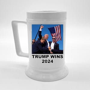 Donald Trump Wins 2024 Election Gun Shot Fired At Rally Beer Stein